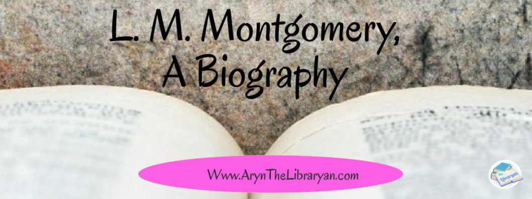 Open book, L. M. Montgomery Biography