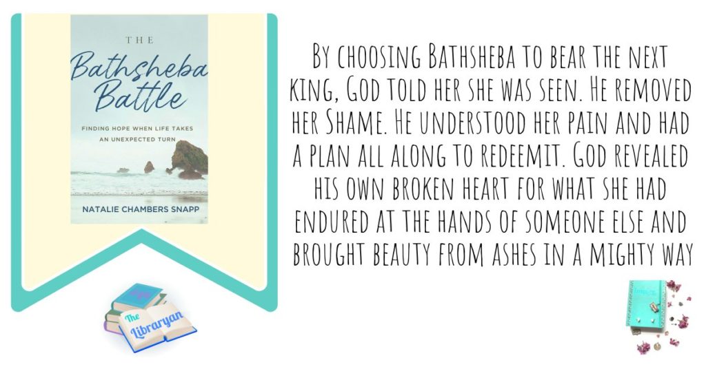 By choosing Bathsheba to bear the next king, God told her she was seen. He removed her Shame. He understood her pain and had a plan all along to redeem it. God revealed his own broken heart for what she had endured at the hands of someone else and brought beauty from ashes in a mighty way. The Bathsheba Battle. 