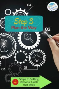 How to Write Personal Goals that Stick, Step 3: Plan the Way